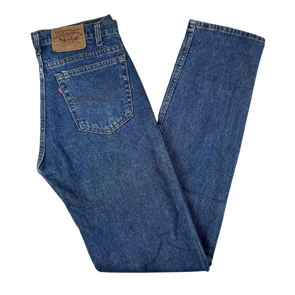 Vintage Levis 505 Jeans Mens 32x36 Raw Denim Straight Leg Made USA Classic 90s